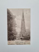 Vykort Johannes kyrka, Stockholm 1902