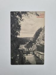 Vykort Gamla Sussarne, Trollhättan, 1911