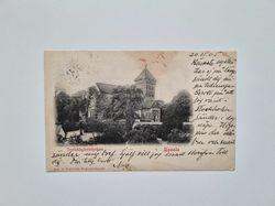 Vykort Uppsala. Trefaldighetskyrkan, 1905