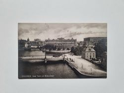 Vykort STOCKHOLM. Kungl. Teatern och Riksbankshuset, 1923