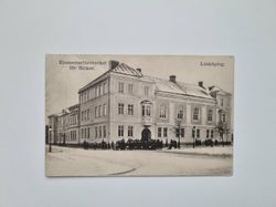 Vykort Elementarläroverket för flickor, 1913? Linköping