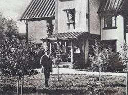 Vykort Zorns gård, Mora. 1910