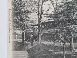 Vykort Marstrand. Resaturant Alphyddan, 1902