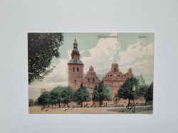 Vykort Christianstad. Kyrkan