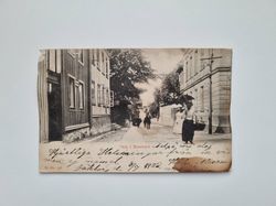 Vykort Gata i Marstrand, 1902