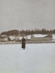 Vykort Skidåkare, 1922