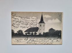 Vykort Sya Kyrka, Mjölby 1904
