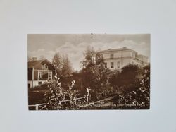 Vykort Sköfde, Parti från Göta Trängkårs Park