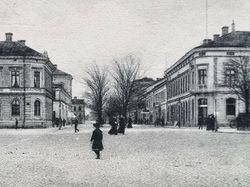 Vykort Residenset och Tingvallagatan, Karlstad