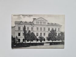 Vykort Eskilstuna. Tekniska skolan, 1910