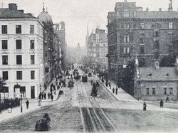 Vykort Stockholm. Vasagatan
