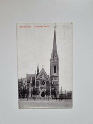 Vykort Stockholm, Oscarskyrkan 1913