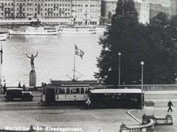 Vykort STOCKHOLM. Norrström från Riksdagshuset, 1936