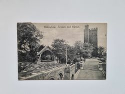 Vykort Hälsingborg, Terassen med Kärnan, 1914