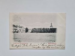 Vykort Torget med kyrkplantaget, Wenersborg 1901