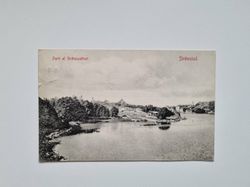 Vykort Parti af Strömsvattnet. Strömstad 1917