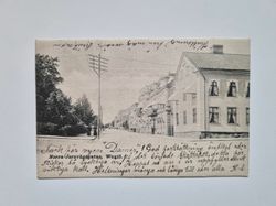Vykort Norra Jernvägsgatan, Wexiö 1904