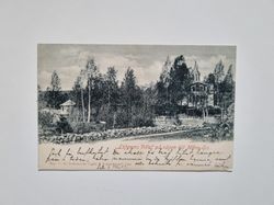 Vykort Löfgrens Villa på vägen till Måns-Ols, 1902