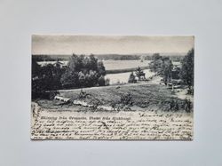 Vykort Hälsning från Grunnebo, Utsikt från Sjukhuset 1903