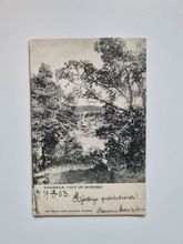 Vykort Stockholm. Parti vid skurubro, 1903