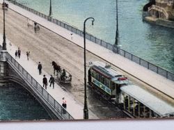 Vykort Stockholm. Vasabron, 1910