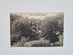 Vykort Parti vid Lerumsån, Velanda, 1918