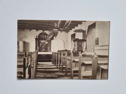 Vykort Danmark. Hornbæk Kirkes Indre, 1923