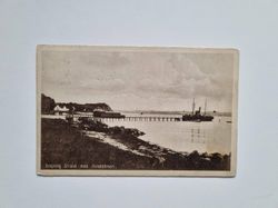 Vykort Brejning Strand med Anlebsbroen, 1923