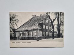 Vykort Visby. Gammalt hus vid hamnen