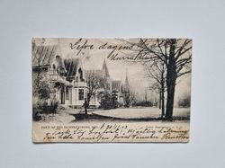 Vykort Parti af Hjo Badinrättning, 1903