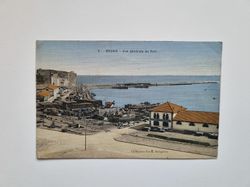 Vykort Algeriet. BOUGIE Vue générale du Port