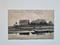 Vykort Hallig Oland, Kirche, 1913