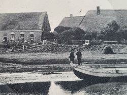 Vykort Hallig Oland, Kirche, 1913