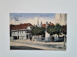 Vykort Polen. Przemków, Partie am Markt