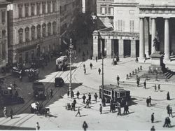 Vykort Italien. Genova, Piazza De Ferrari 1926