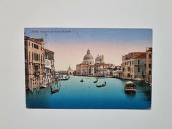 Vykort Italien. Venedig, Canal Grande 1913