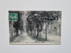 Vykort Frankrike. Sens. Le Cours Tarbé, côté intérieur