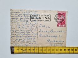 Vykort Italien. Rom, 1952