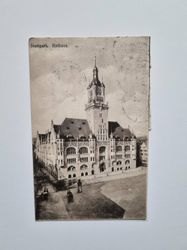 Vykort Stuttgart Town Hall, 1923