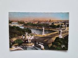 Vykort Frankrike, Pont Alexandre och Seine 1949
