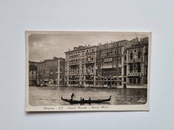 Vykort Italien. Venedig Canal Grande Grand Hotel