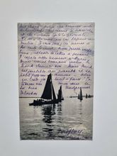 Vykort segelbåt, 1904. Nels, Bruxelles, Marine Delft