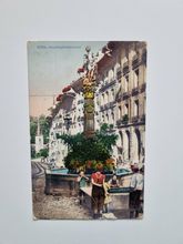 Vykort Bern. Gerechtigkeitsbrunnen, 1909