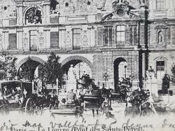 Vykort Paris louvre, 1900