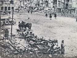 Vykort Frankrike återerövrande 1917. Peronne.
