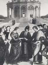 Vykort Marriage of Joseph and Mary