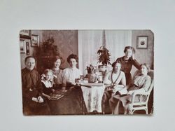 Vykort fotografi, gruppbild, 1912