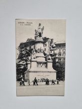 Vykort Genoa, Monument to Christopher Colombus in Piazza Acquaverde