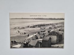 Vykort Belgium, Saint-Gilles. Stranden