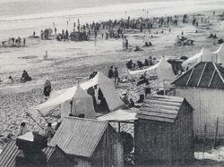 Vykort Belgium, Saint-Gilles. Stranden